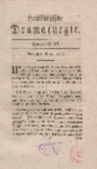 Hamburgische Dramaturgie, Erster Band, Drittes Stück, den 8ten May, 1767