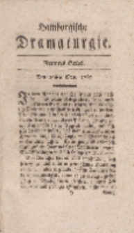 Hamburgische Dramaturgie, Erster Band, Neuntes Stück, den 29sten May, 1767