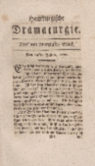 Hamburgische Dramaturgie, Erster Band, Fünf und zwanzigstes Stück, den 24sten Julius, 1767