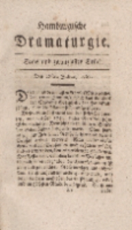 Hamburgische Dramaturgie, Erster Band, Sechs und zwanzigstes Stück, den 28sten Julius, 1767