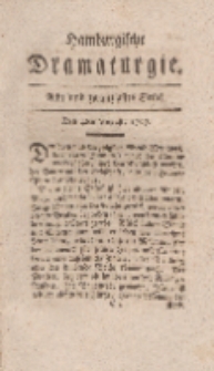 Hamburgische Dramaturgie, Erster Band, Acht und zwanzigstes Stück, den 4ten August, 1767