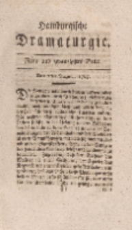 Hamburgische Dramaturgie, Erster Band, Neun und zwanzigstes Stück, den 7ten August, 1767