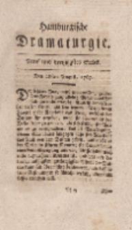 Hamburgische Dramaturgie, Erster Band, Fünf und dreytzigstes Stück, den 28sten August, 1767