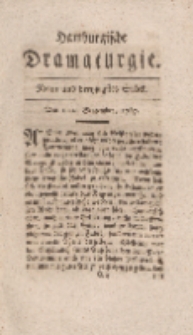 Hamburgische Dramaturgie, Erster Band, Neun und dreytzigstes Stück, den 11ten September, 1767