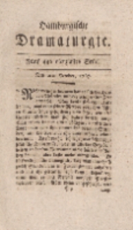 Hamburgische Dramaturgie, Erster Band, Fünf und vierzigstes Stück, den 2ten October, 1767