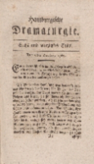 Hamburgische Dramaturgie, Erster Band, Sechs und vierzigstes Stück, den 6ten October, 1767