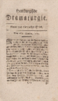 Hamburgische Dramaturgie, Erster Band, Neun und vierzigstes Stück, den 16ten October, 1767