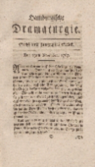 Hamburgische Dramaturgie, Zweyter Band, Sechs und funfzigstes Stück, den 13ten November, 1767