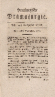 Hamburgische Dramaturgie, Zweyter Band, Acht und funfzigstes Stück, den 20sten November, 1767