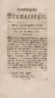 Hamburgische Dramaturgie, Zweyter Band, Zwey und sechzigstes Stück, den 4ten December, 1767