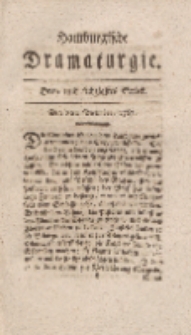 Hamburgische Dramaturgie, Zweyter Band, Drey und sechzigstes Stück, den 8ten December, 1767