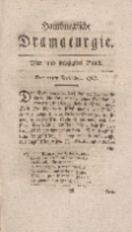 Hamburgische Dramaturgie, Zweyter Band, Vier und sechzigstes Stück, den 11ten December, 1767