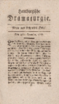 Hamburgische Dramaturgie, Zweyter Band, Neun und sechzigstes Stück, den 29sten December, 1767