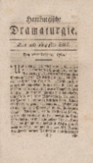Hamburgische Dramaturgie, Zweyter Band, Drey und achtzigstes Stück, den 16ten Februar, 1768
