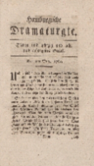 Hamburgische Dramaturgie, Zweyter Band, Sieben und achtzig und acht und achtzigstes Stück, den 4ten Merz, 1768