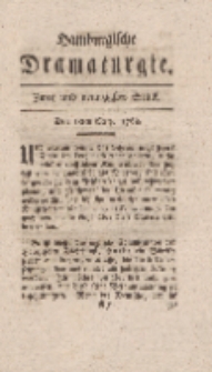 Hamburgische Dramaturgie, Zweyter Band, Zwey und neunzigstes Stück, den 18ten Merz, 1768
