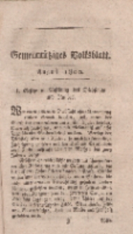 Gemeinnütziges Volksblatt, August 1800
