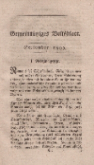 Gemeinnütziges Volksblatt, September 1800
