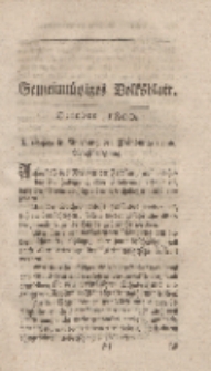 Gemeinnütziges Volksblatt, October 1800