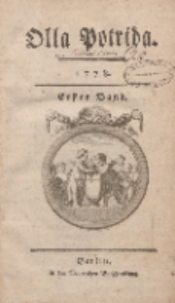 Olla Potrida, Erster Vierteljahrgang, Januar, Februar, März