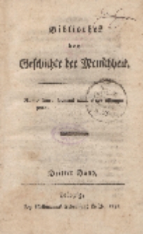 Bibliothek der Geschichte der Menschheit, Dritter Band