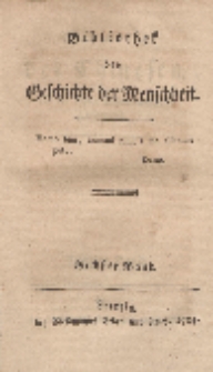 Bibliothek der Geschichte der Menschheit, Sechster Band