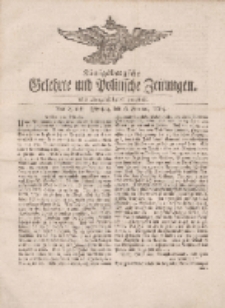 Königsbergsche Gelehrte und Politische Zeitungen. Mit allergnädigster Freyheit, 2tes Stück, Montag, den 6.Februar 1764