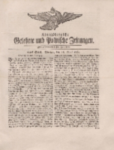 Königsbergsche Gelehrte und Politische Zeitungen. Mit allergnädigster Freyheit, 22tes Stück, Montag, den 16. April 1764