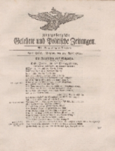 Königsbergsche Gelehrte und Politische Zeitungen. Mit allergnädigster Freyheit, 23tes Stück, Freytag, den 20. April 1764