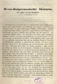 West-Ostpreussische Skizzen. Ein Artikel aus den Grenzboten in seiner ursprünglichen Fassung