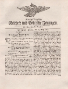 Königsbergsche Gelehrte und Politische Zeitungen. Mit allergnädigster Freyheit, 33tes Stück, Freytag, den 25. May 1764