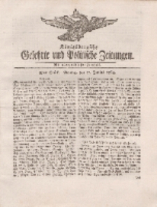 Königsbergsche Gelehrte und Politische Zeitungen. Mit allergnädigster Freyheit, 38tes Stück, Montag, den 11. Junius 1764