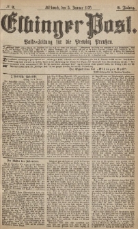 Elbinger Post, Nr.3 Mittwoch 5 Januar 1876, 3 Jh