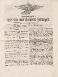Königsbergsche Gelehrte und Politische Zeitungen. Mit allergnädigster Freyheit, 87tes Stück, Freytag, den 30. November 1764