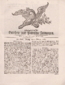Königsbergsche Gelehrte und Politische Zeitungen. Mit allergnädigster Freyheit, 9tes Stück, Freytag, den 1. Februar 1765