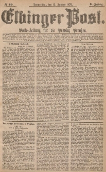 Elbinger Post, Nr.10 Donnerstag 13 Januar 1876, 3 Jh