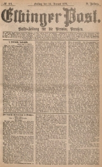 Elbinger Post, Nr.11 Freitag 14 Januar 1876, 3 Jh