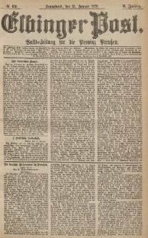 Elbinger Post, Nr.12 Sonnabend 15 Januar 1876, 3 Jh