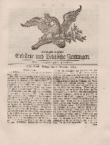 Königsbergsche Gelehrte und Politische Zeitungen. Mit allergnädigster Freyheit, 87tes Stück, Freitag, den 1. November 1765