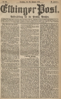 Elbinger Post, Nr.14 Dienstag 18 Januar 1876, 3 Jh