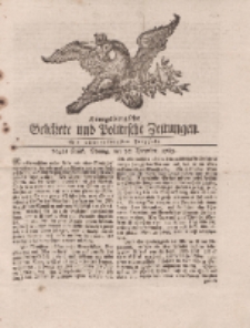 Königsbergsche Gelehrte und Politische Zeitungen. Mit allergnädigster Freyheit, 104tes Stück, Montag, den 30. December 1765
