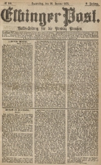 Elbinger Post, Nr.16 Donnerstag 20 Januar 1876, 3 Jh