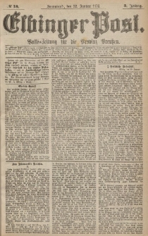 Elbinger Post, Nr.18 Sonnabend 22 Januar 1876, 3 Jh