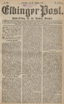 Elbinger Post, Nr.19 Sonntag 23 Januar 1876, 3 Jh