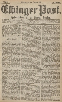 Elbinger Post, Nr.25 Sonntag 30 Januar 1876, 3 Jh