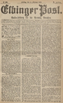 Elbinger Post, Nr.29 Freitag 4 Februar 1876, 3 Jh