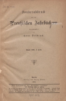 Aus der Zeit von Theodor von Schöns westpreuβischem Oberpräsidium