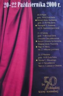 50 Lat Elbląskiej Sceny Teatralnej