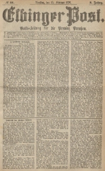 Elbinger Post, Nr.38 Dienstag 15 Februar 1876, 3 Jh