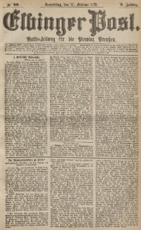 Elbinger Post, Nr.40 Donnerstag 17 Februar 1876, 3 Jh